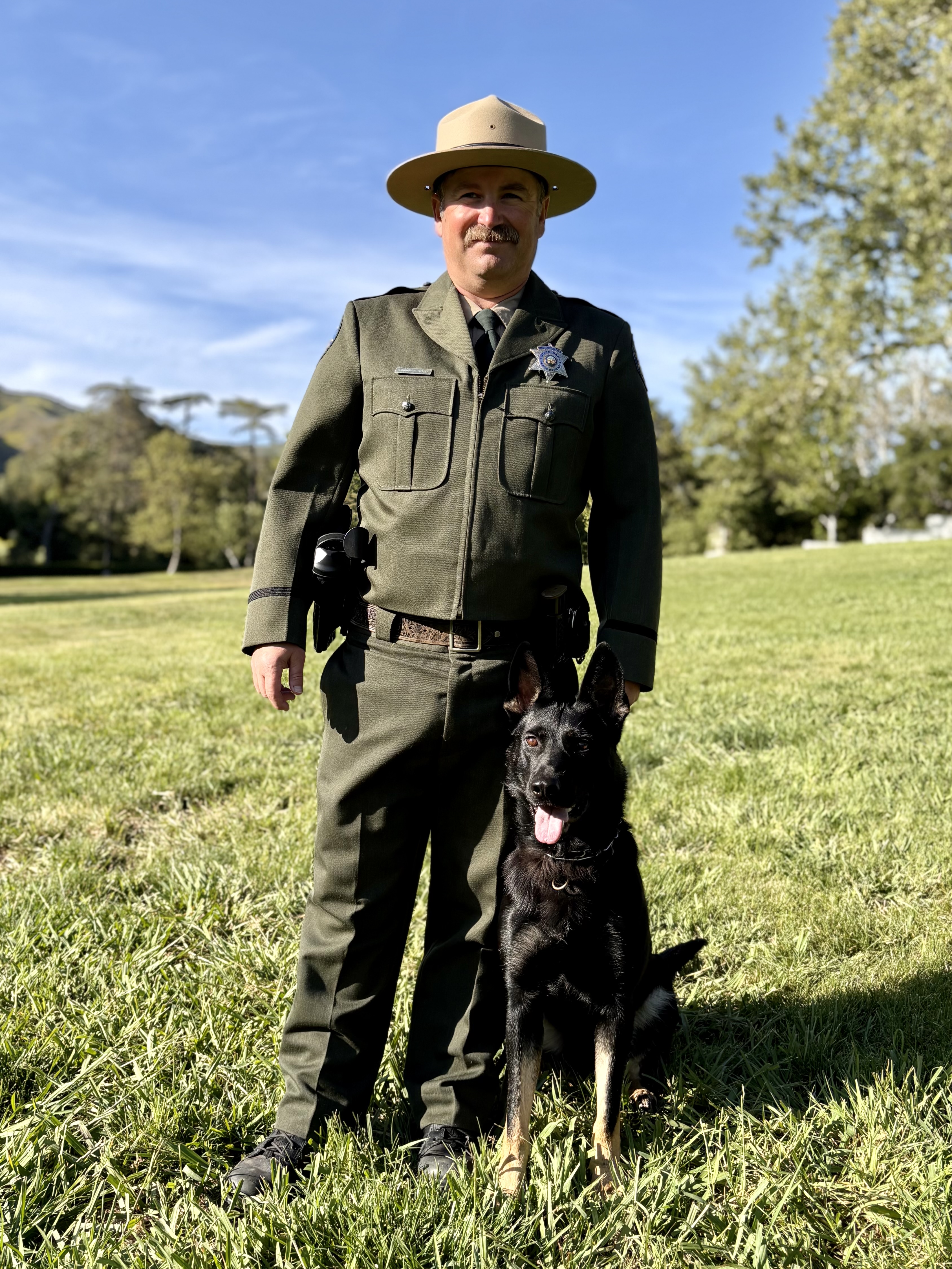 K-9 Freddie and Handler Brian Lane